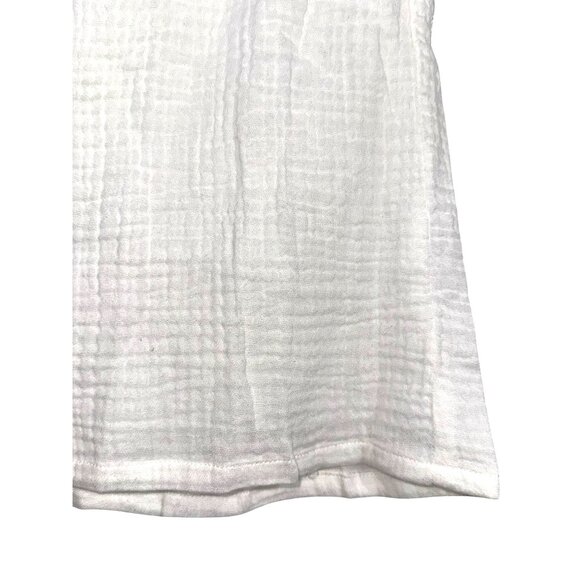 Monrow Womens Sleeveless  white color V-Neck Top - Eco-Friendly Organic Cotton B - Picture 7 of 11